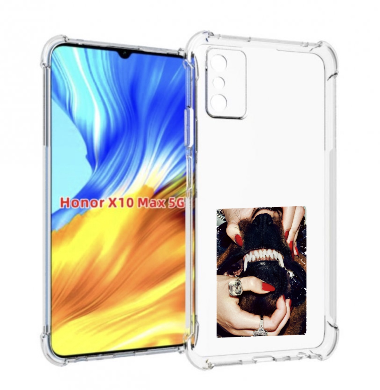 

Чехол MyPads маникюр для Honor X10 Max, Прозрачный, Tocco