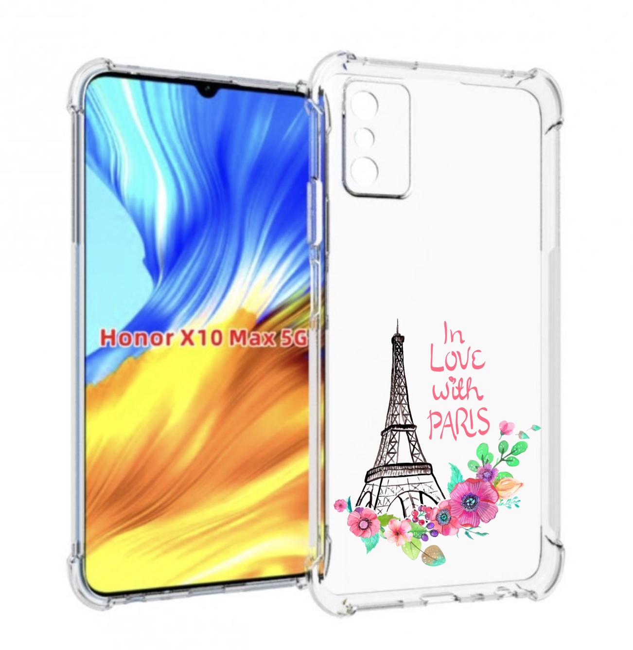 

Чехол MyPads любимый париж для Honor X10 Max, Прозрачный, Tocco