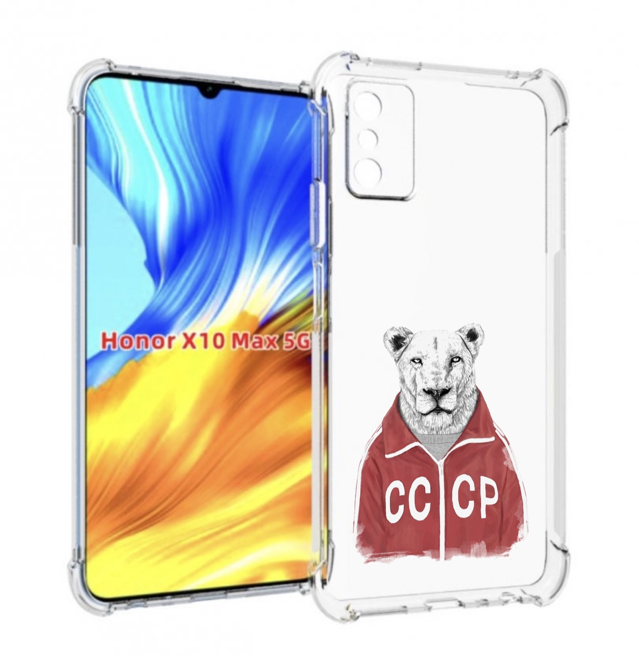

Чехол MyPads львица ссср для Honor X10 Max, Прозрачный, Tocco