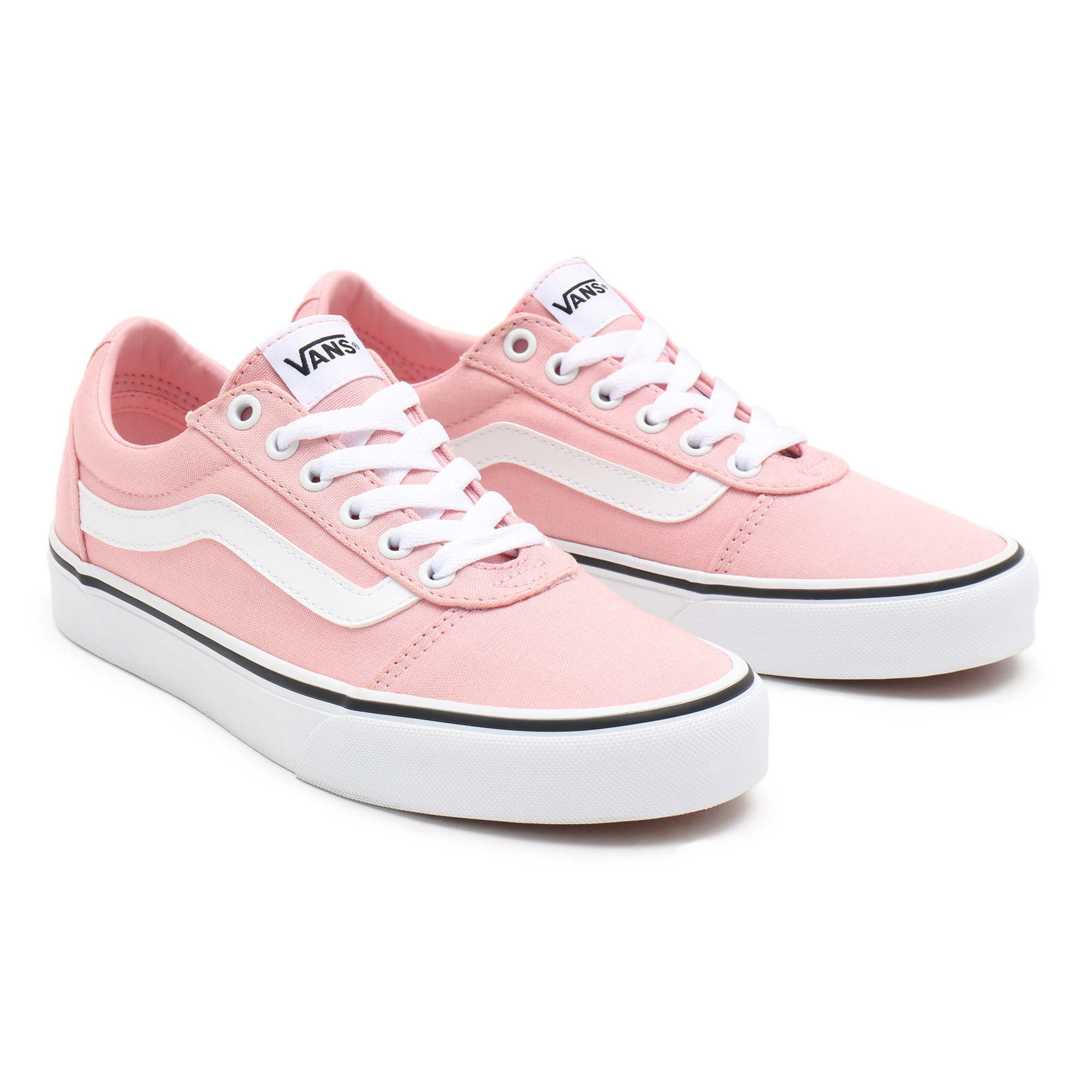 фото Кеды женские vans wm ward (canvas) powder розовые 10 us