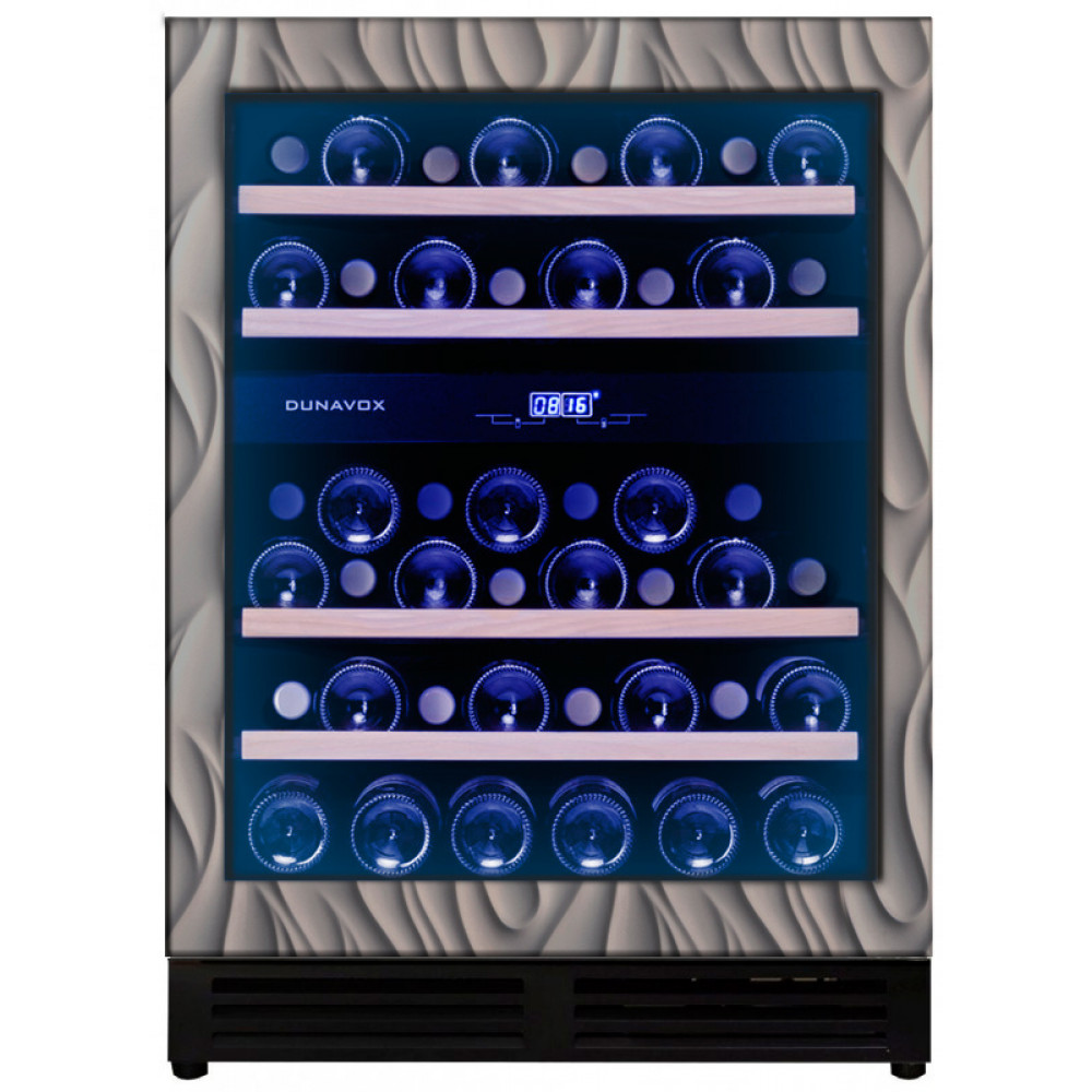 

Встраиваемый винный шкаф Dunavox DAU-45.125DOP.TO Black, DAU-45.125DOP.TO