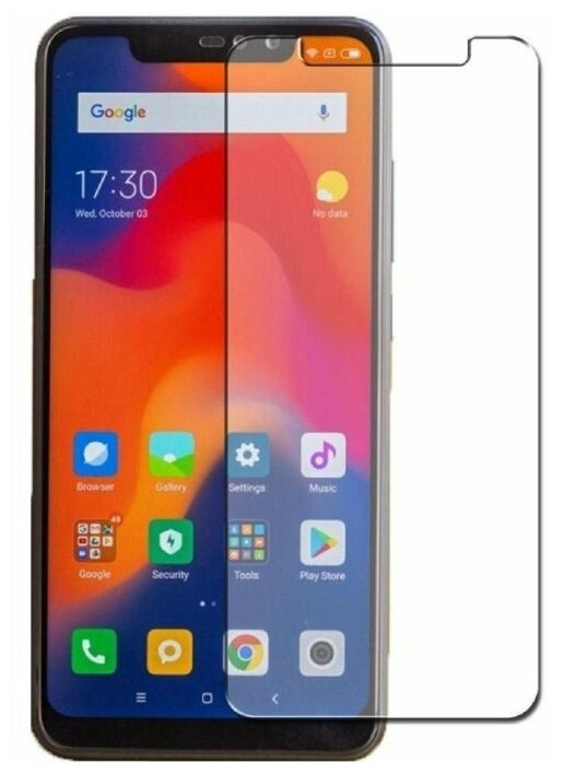 Защитное стекло (без рамки) для Xiaomi Redmi Note 6 Pro, прозрачное