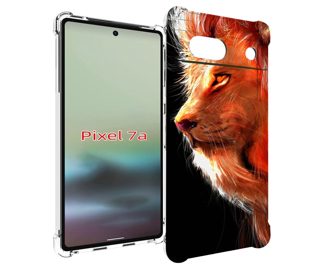 

Чехол MyPads Арт-рисунок-льва мужской для Google Pixel 7A, Tocco