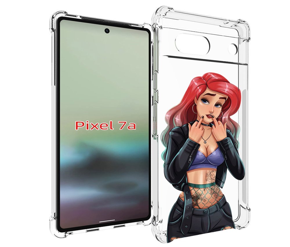 

Чехол MyPads Ариэль-русалочка-готика для Google Pixel 7A, Tocco