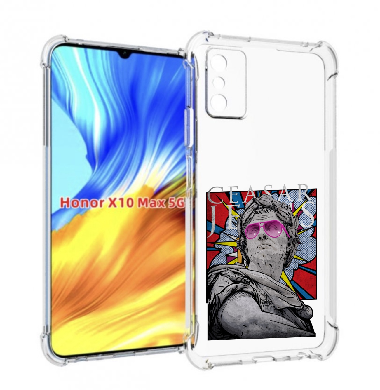 

Чехол MyPads крутая статуя свободы для Honor X10 Max, Прозрачный, Tocco