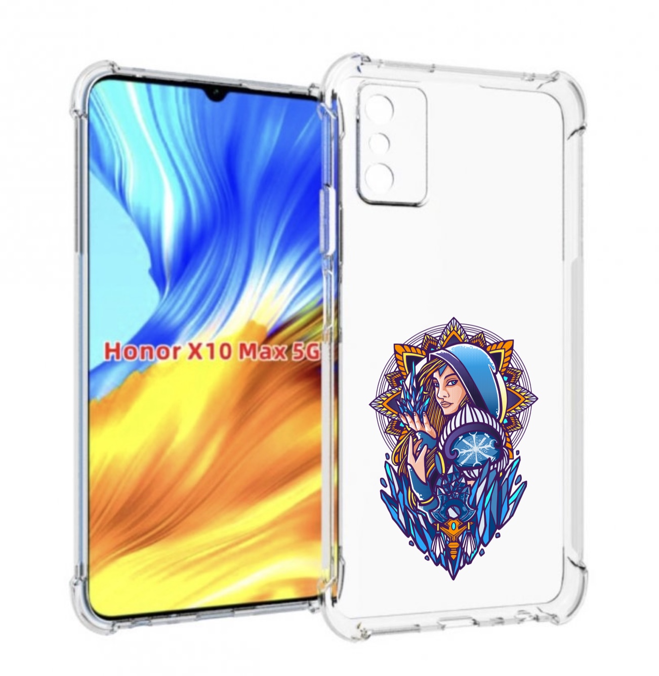 

Чехол MyPads кристал мейден дота 2 для Honor X10 Max, Прозрачный, Tocco