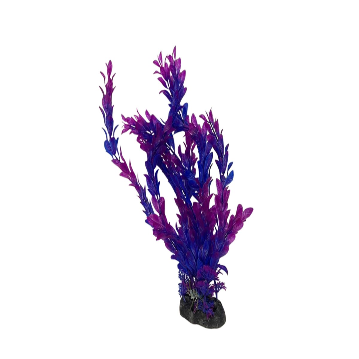 Декор для аквариума Mobicent Людвигия фиолетовая, пластик, высота 35 см