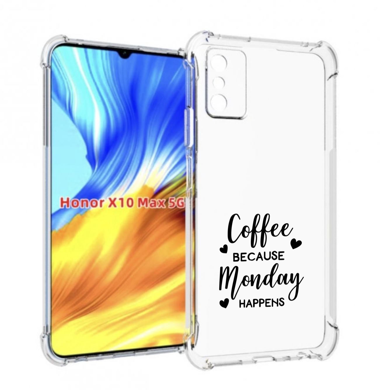 

Чехол MyPads кофе и понедельник стал счастливым для Honor X10 Max, Прозрачный, Tocco