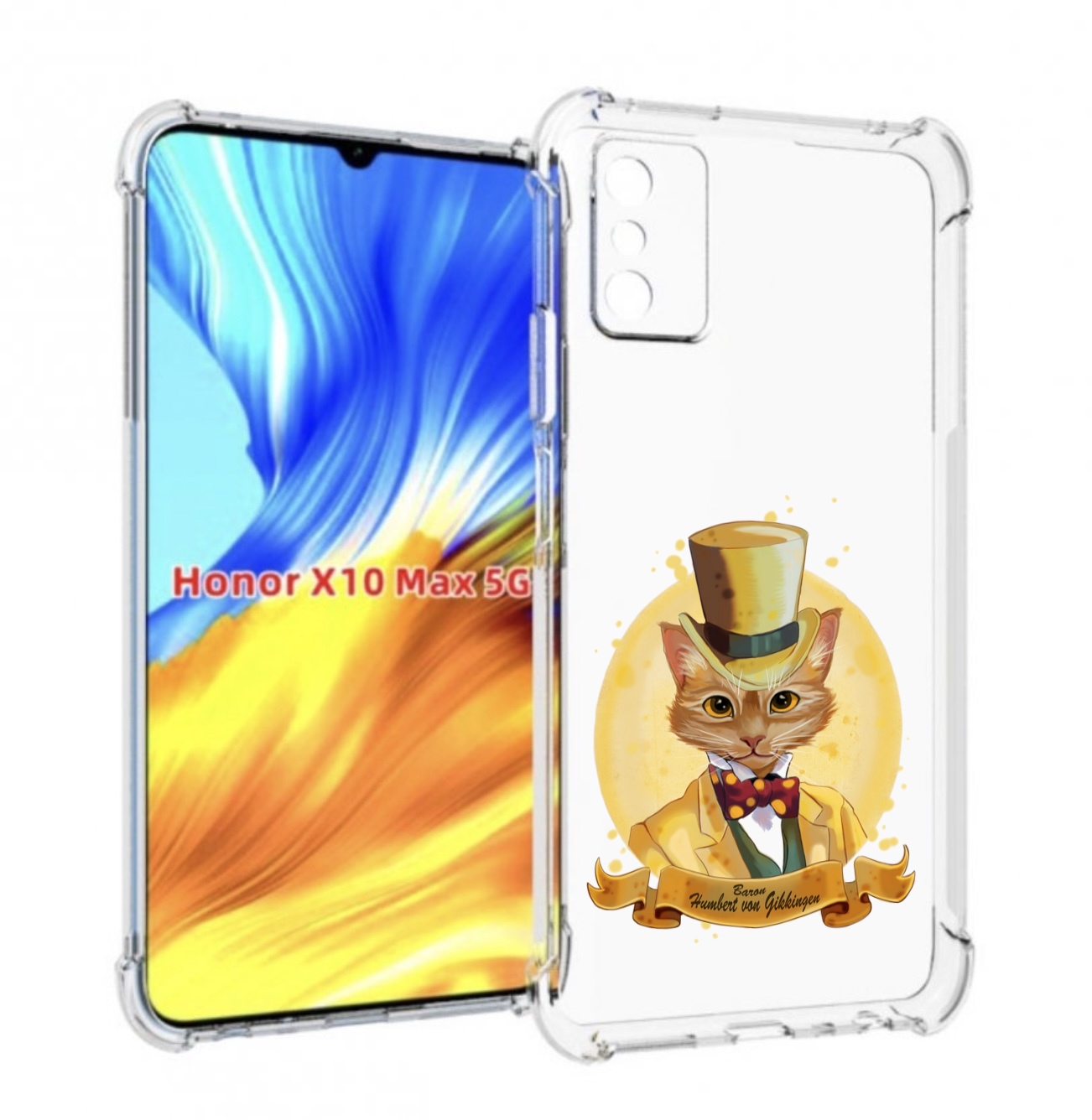 

Чехол MyPads кот юрист для Honor X10 Max, Прозрачный, Tocco