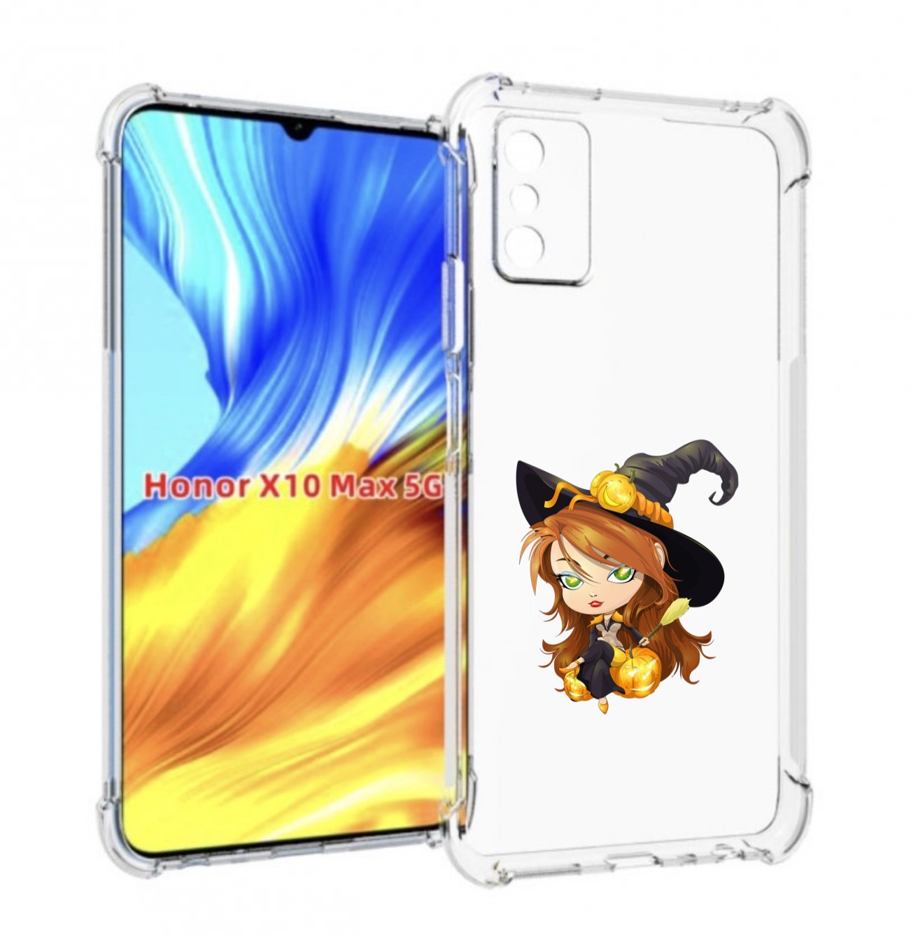

Чехол MyPads Ведьмочка для Honor X10 Max, Прозрачный, Tocco