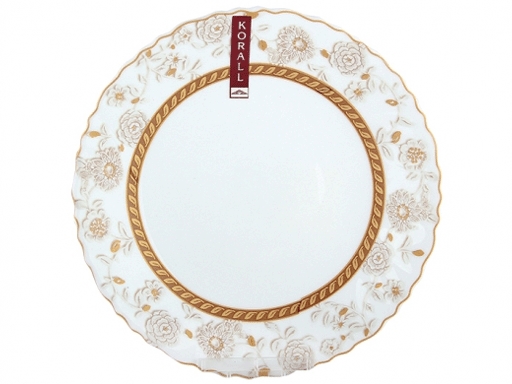 

Тарелка плоская 24см "Корица" LHP95-160203, Белый
