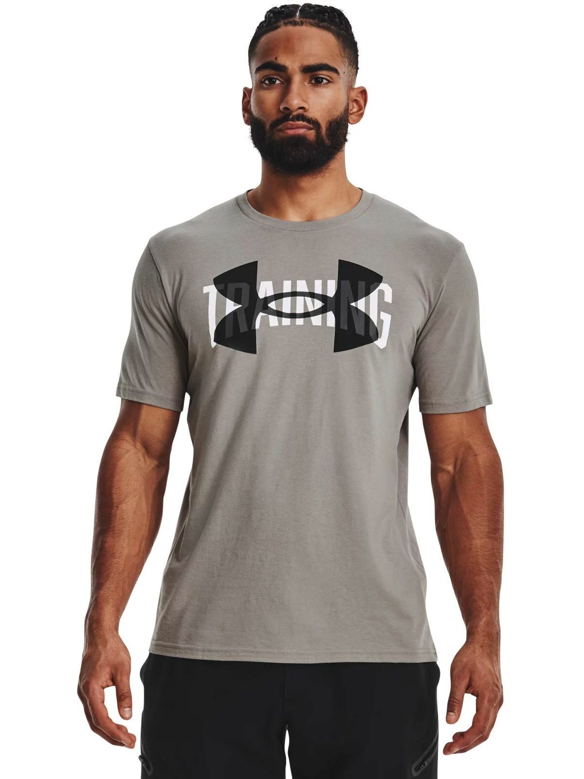 

Футболка мужская Under Armour Ua Training Overlay Ss серая SM, Ua Training Overlay Ss