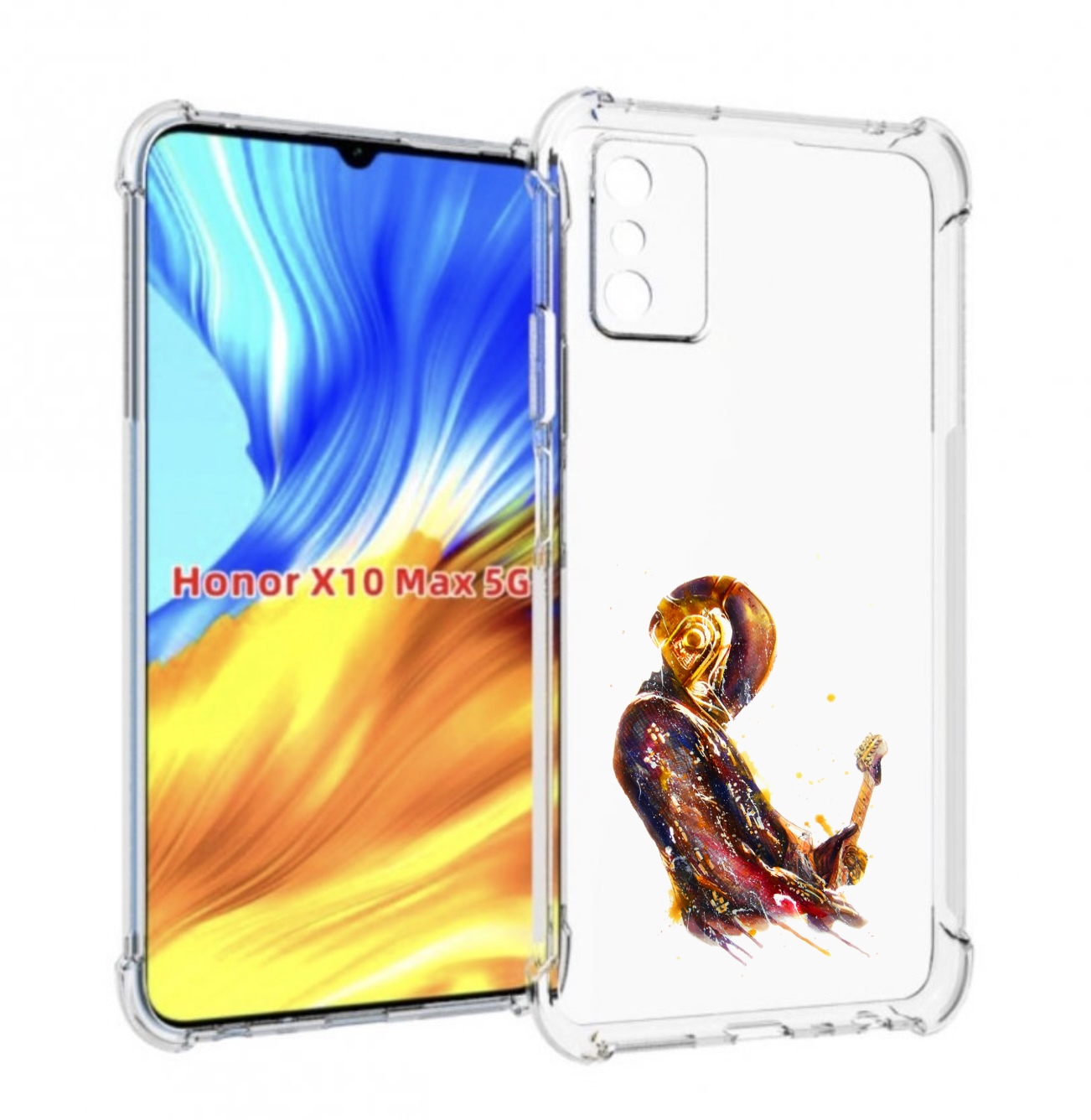

Чехол MyPads космо-музыкант для Honor X10 Max, Прозрачный, Tocco