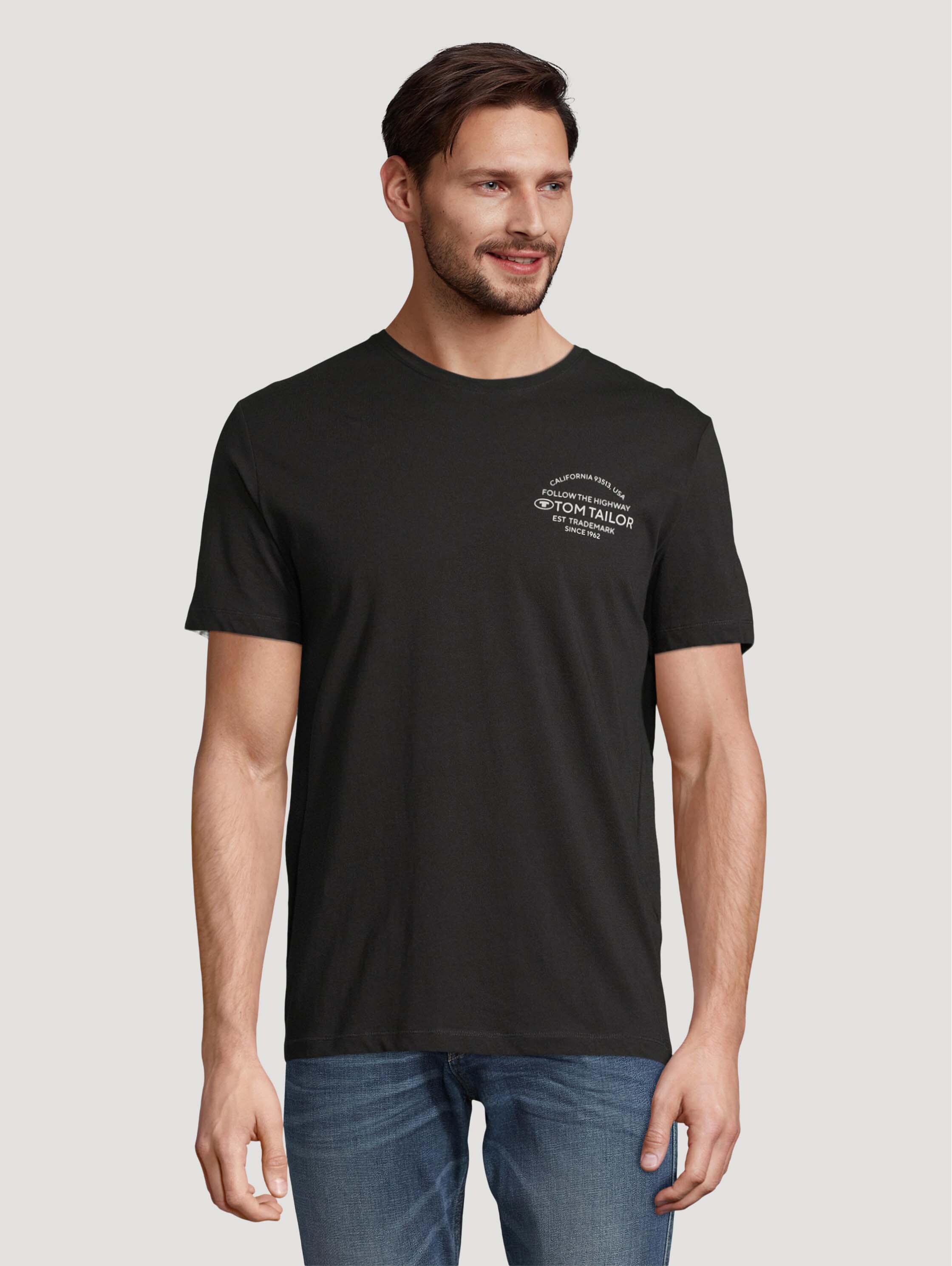 

Футболка мужская TOM TAILOR 1031885 черная 3XL, 1031885