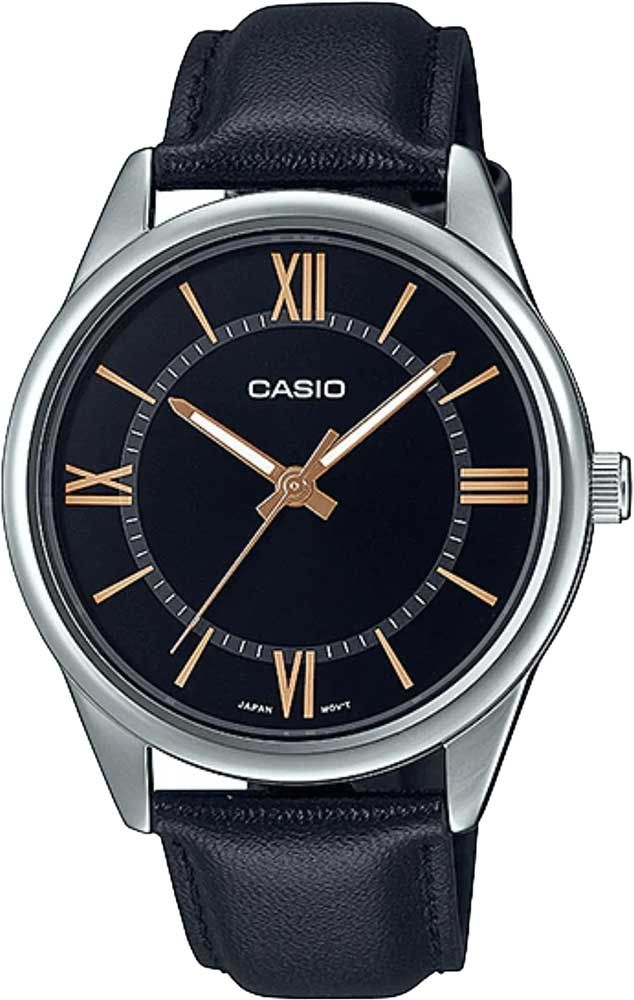 

Наручные часы мужские Casio MTP-V005L-1B5 черные, MTP-V005L-1B5