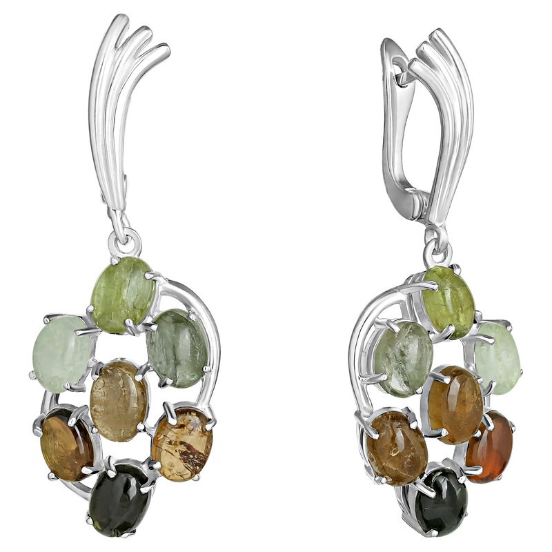 

Серьги из серебра с турмалином LAZURIT-ONLINE 7913AG, 7913AG