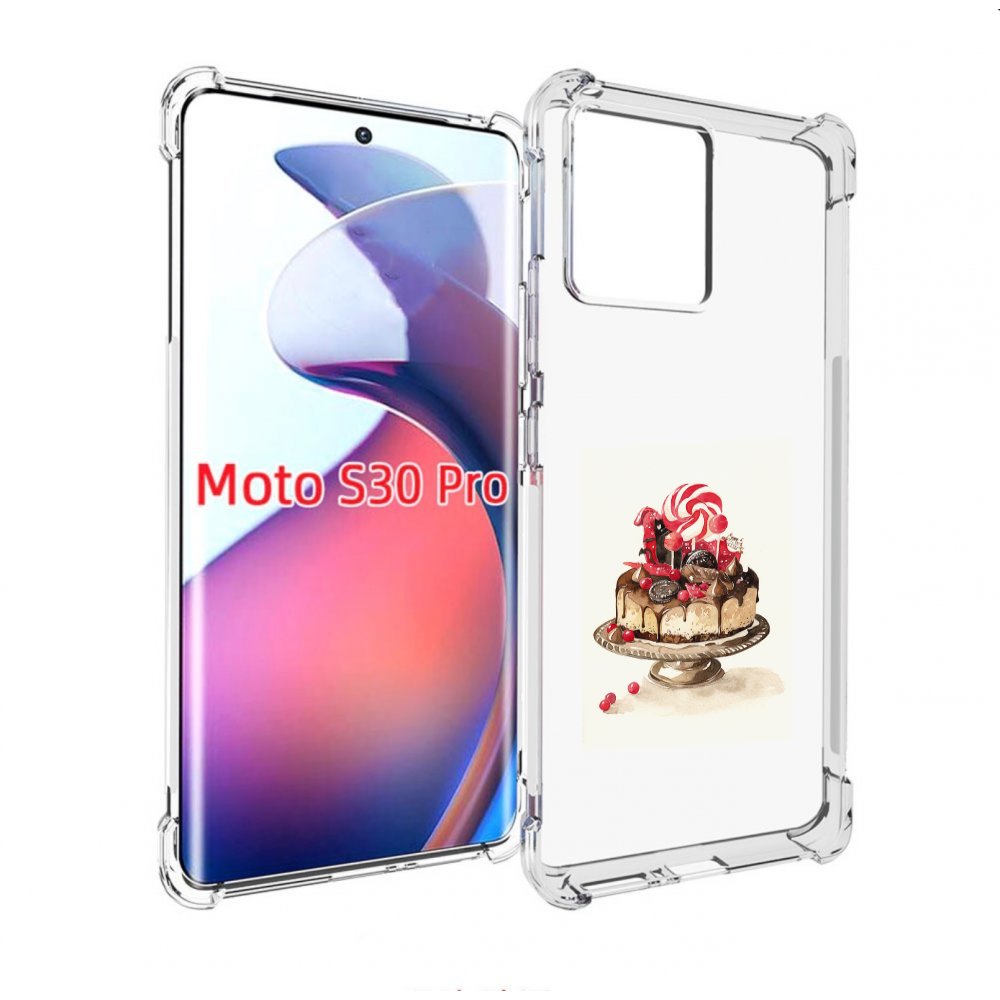 

Чехол MyPads вкусный торт для Motorola Moto S30 Pro, Прозрачный, Tocco