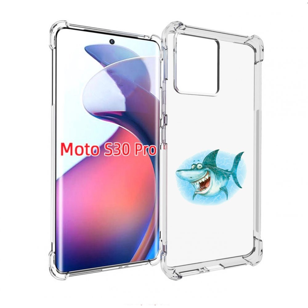 

Чехол MyPads веселая акула для Motorola Moto S30 Pro, Прозрачный, Tocco