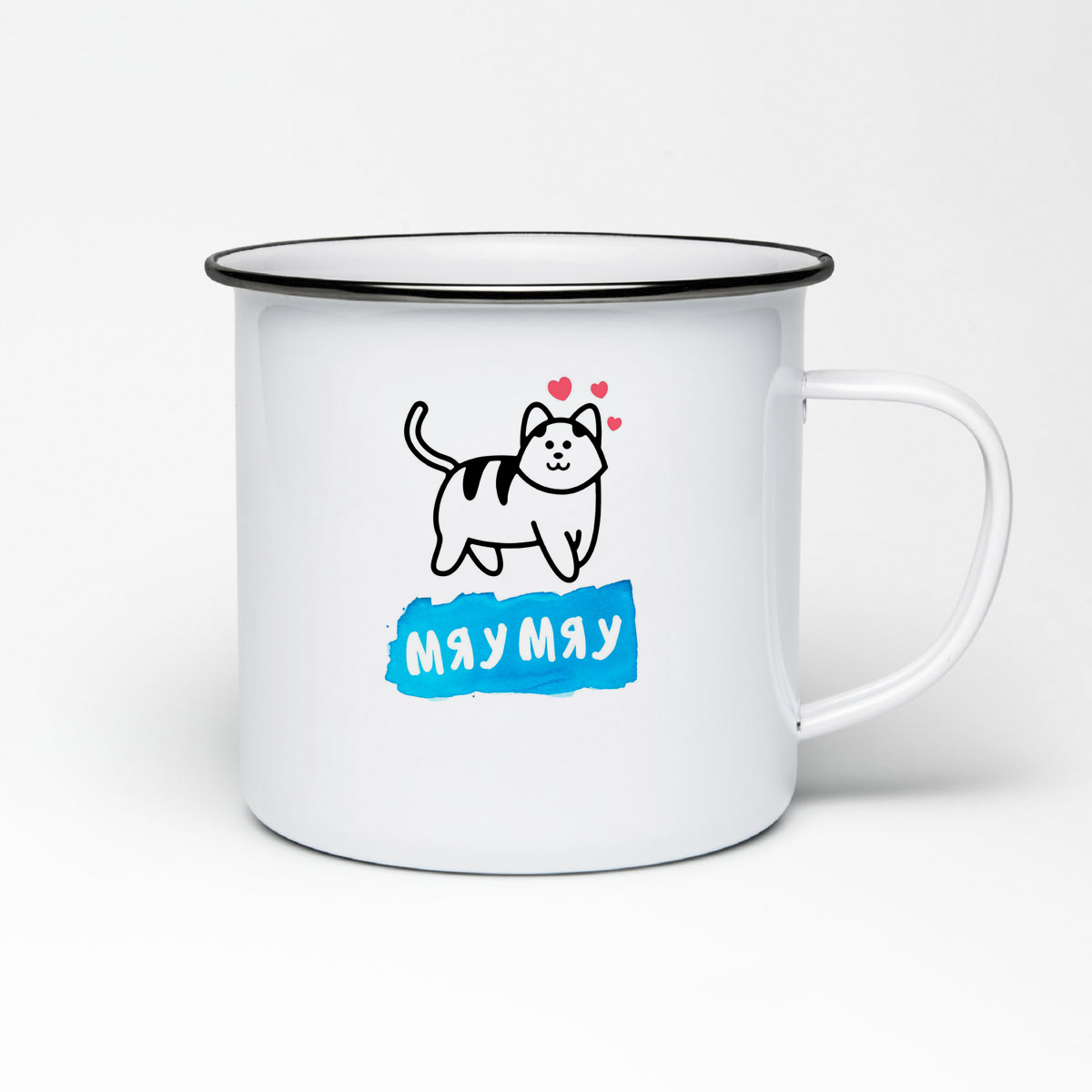 

Кружка металлическая CoolPodarok Мяумяу