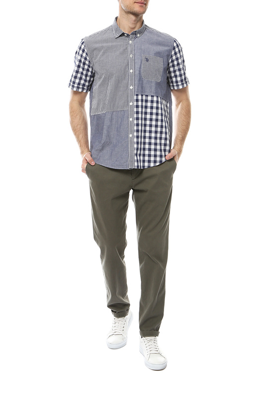 

Рубашка мужская U.S. POLO Assn. G081SZ0040WARANA синяя 48, G081SZ0040WARANA