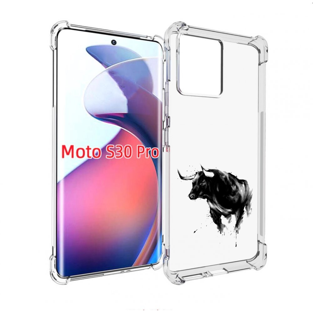 

Чехол MyPads бык для Motorola Moto S30 Pro, Прозрачный, Tocco