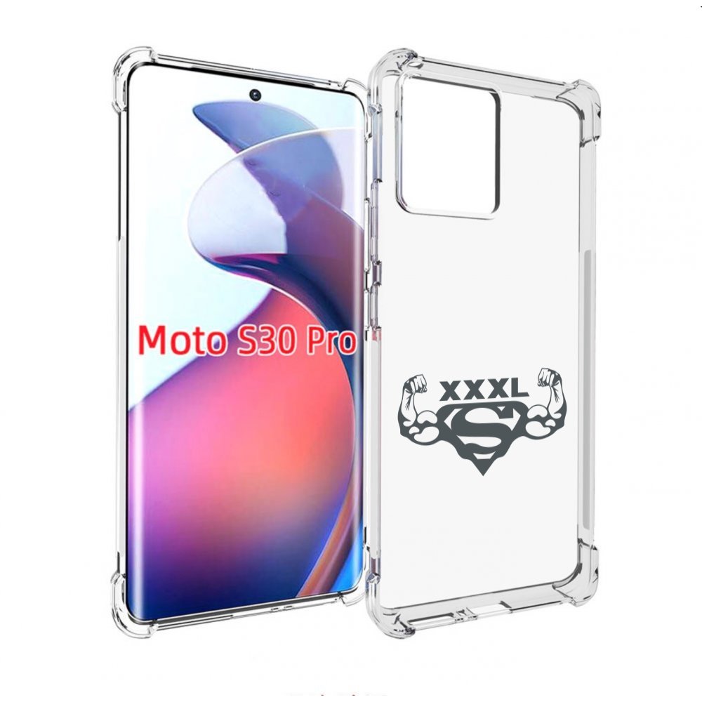 

Чехол MyPads бодибилдинг супермен для Motorola Moto S30 Pro, Прозрачный, Tocco