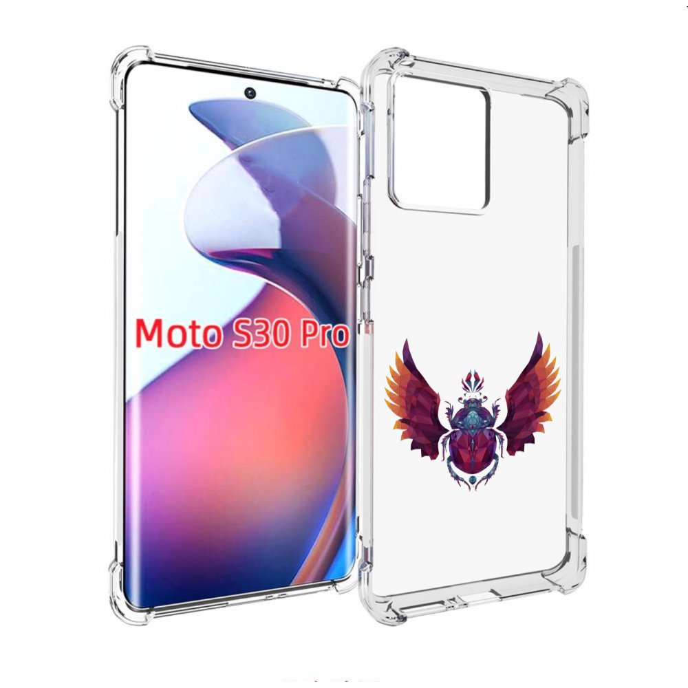 

Чехол MyPads алмазный скоробей для Motorola Moto S30 Pro, Прозрачный, Tocco