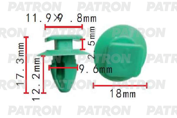 

Клипса Автомобильная PATRON P371660