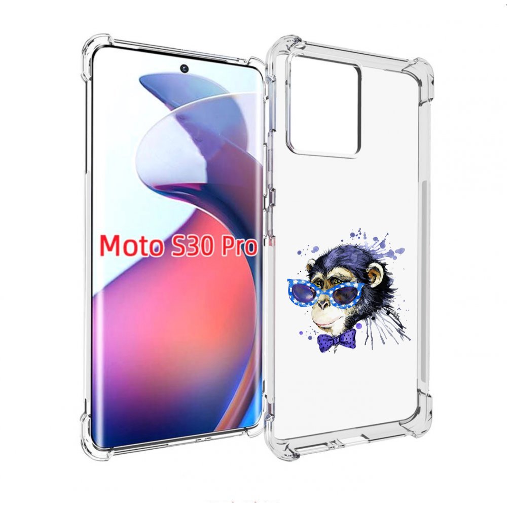 

Чехол MyPads акварельная обезьяна для Motorola Moto S30 Pro, Прозрачный, Tocco