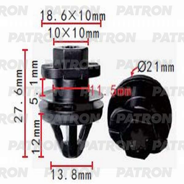 

Клипса Автомобильная PATRON P371395