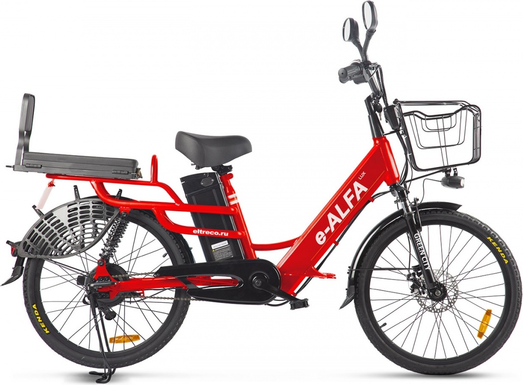 

Электровелосипед Green City 022863-2399, e-ALFA LUX красный (022863-2399)