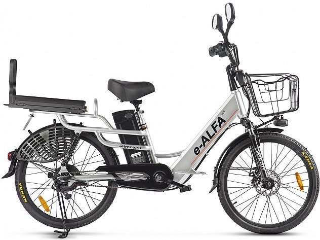 

Электровелосипед Green City 022863-2396, e-ALFA LUX серебристый (022863-2396)
