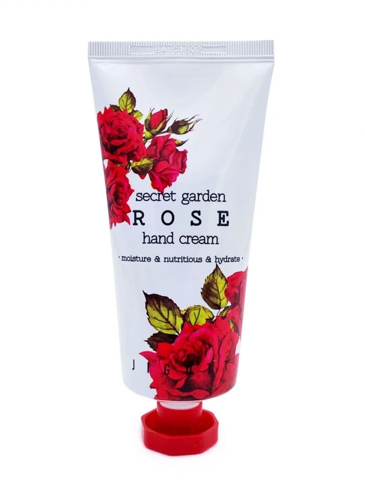 Крем для рук Jigott Secret Garden Rose Hand Cream увлажняющий, с экстрактом розы, 100 мл крем для рук ahava deadsea water mineral hand cream 100мл