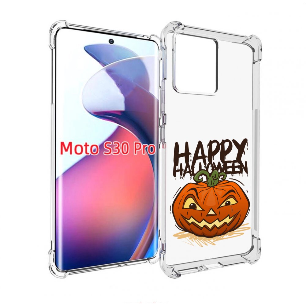 

Чехол MyPads Хэллоуин счастливый для Motorola Moto S30 Pro, Прозрачный, Tocco