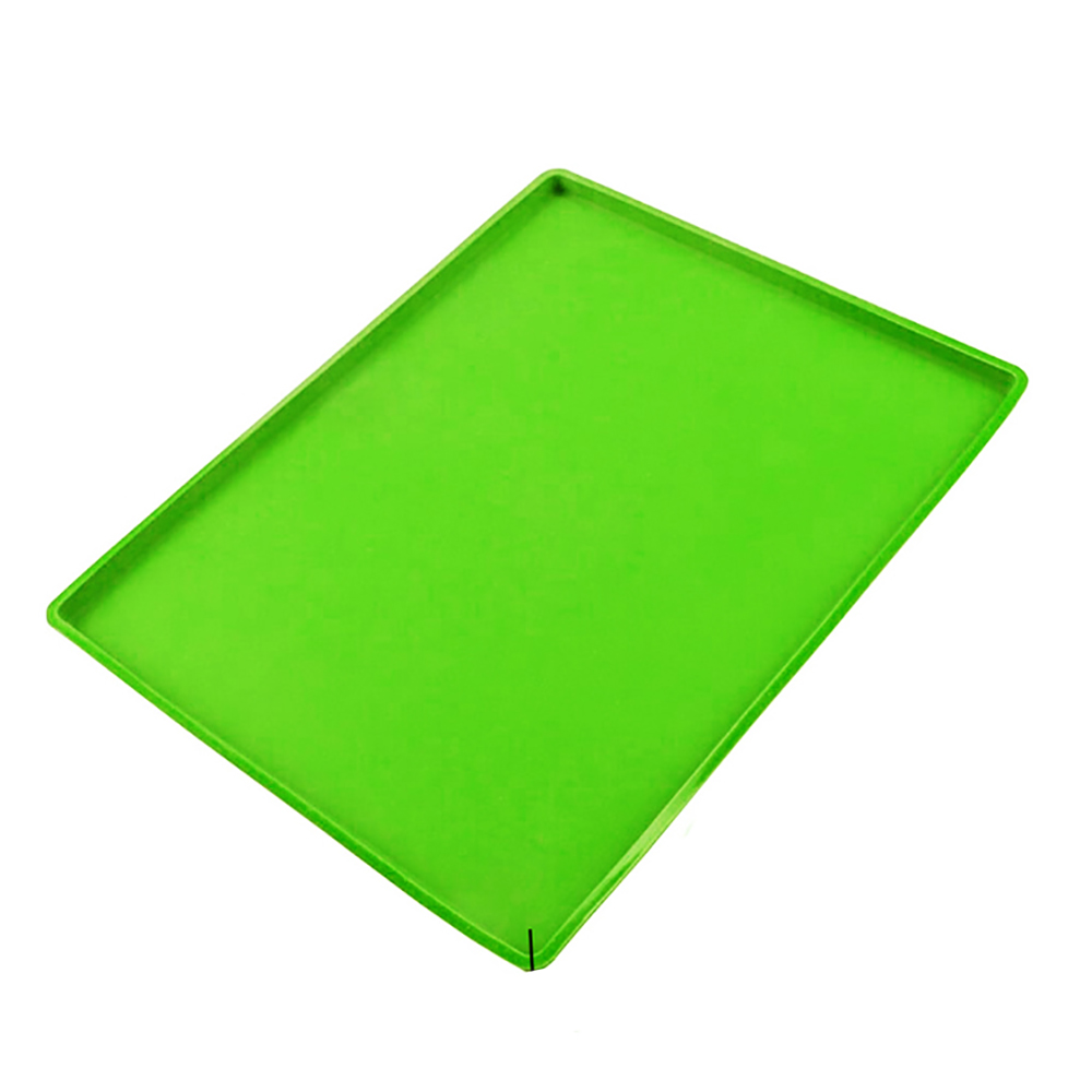 Силиконовый коврик для выпечки, зеленый, 31х26х0,9 см, Kitchen Angel KA-SILMAT-09