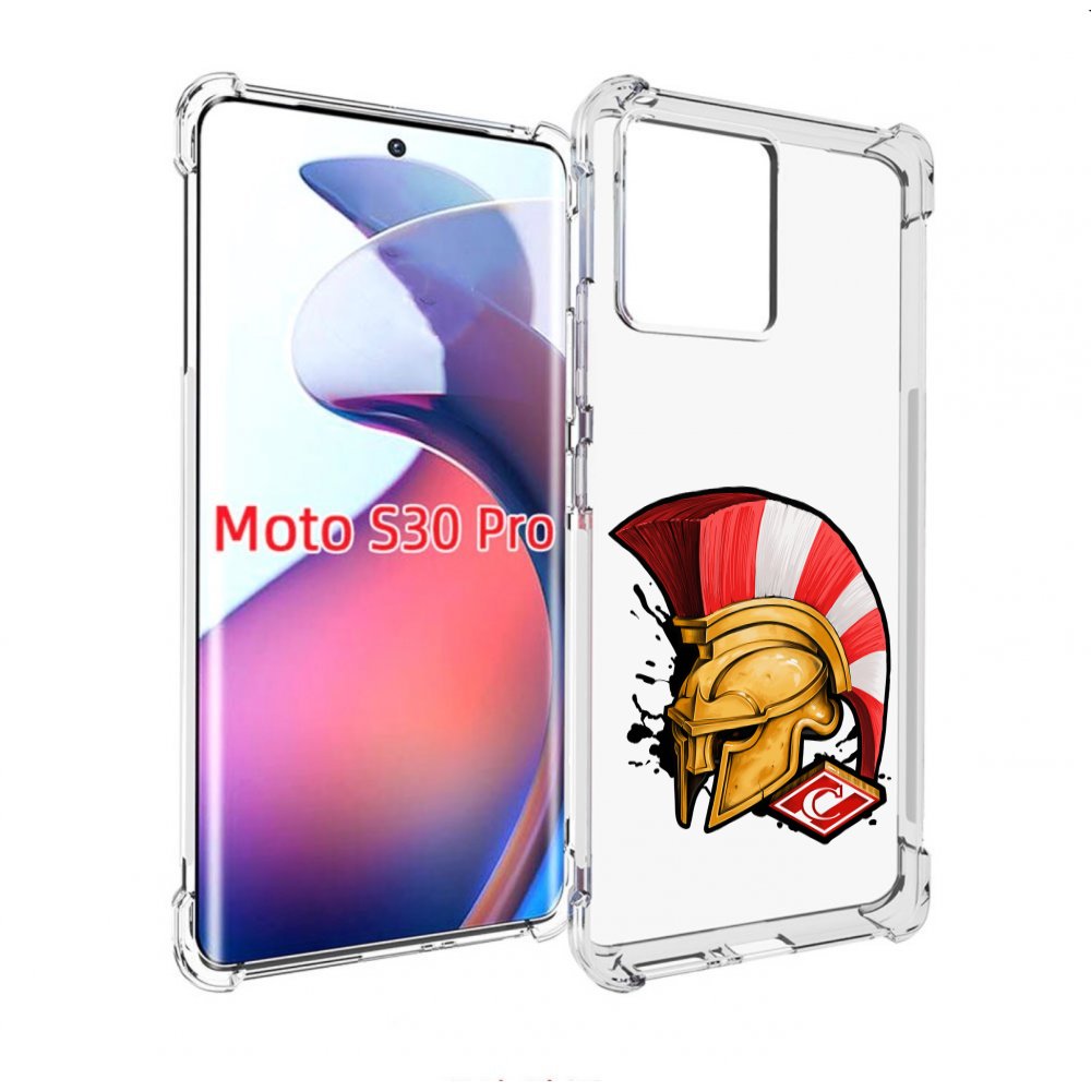 

Чехол MyPads ФК спартак шлем для Motorola Moto S30 Pro, Прозрачный, Tocco