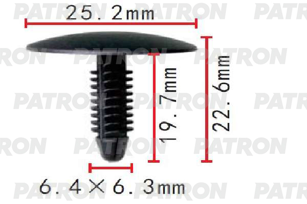 

Клипса Автомобильная PATRON P371488