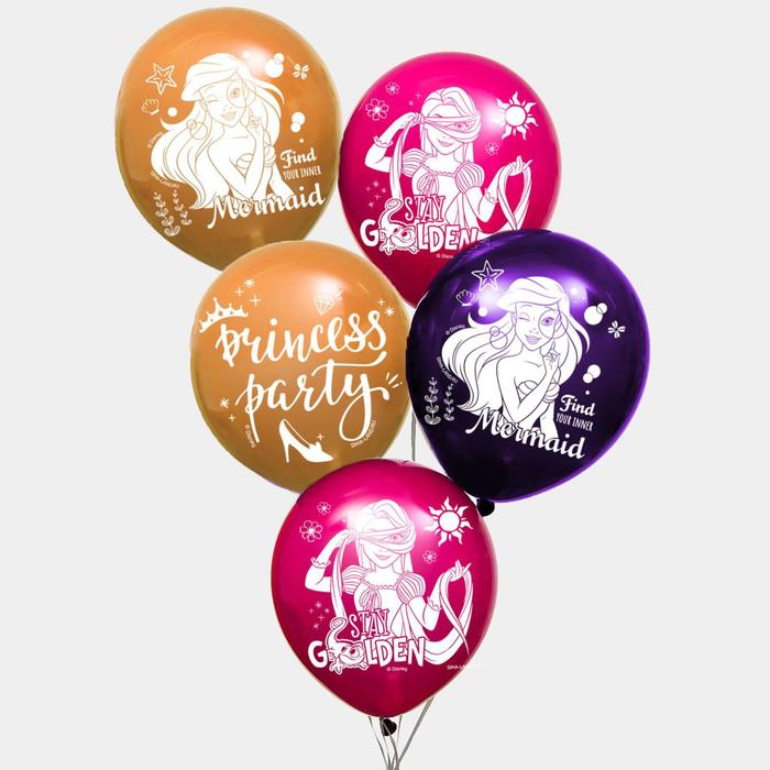 

Воздушные шары Princess party, Принцессы (набор 25 шт) 12 дюйм