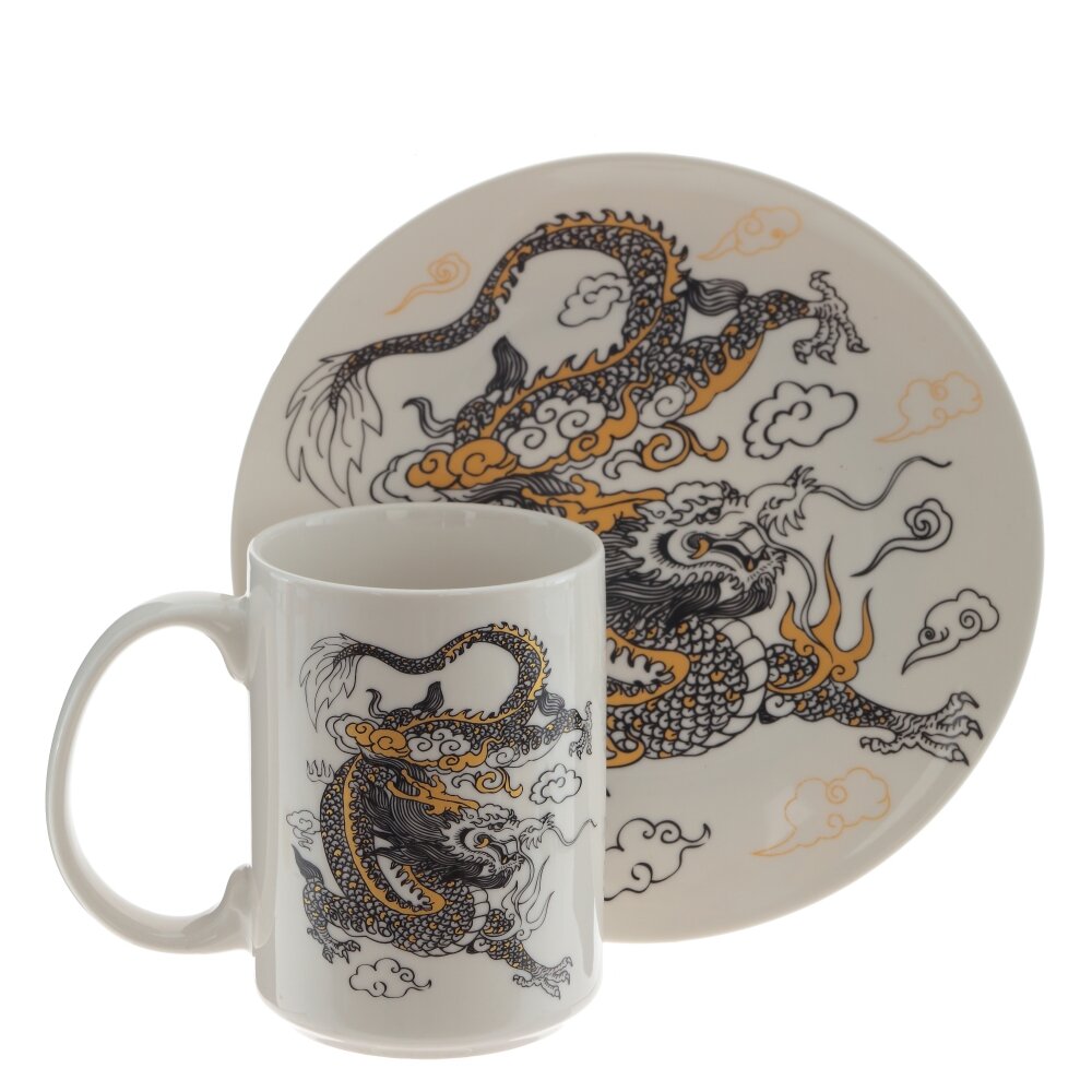 Набор посуды кружка с тарелкой Дракон Remeco Collection 500 мл 20х20х13 см 794341
