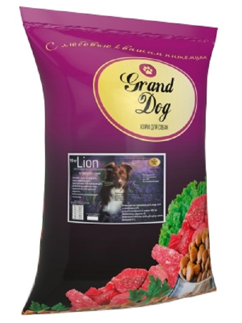Сухой корм для собак Grand Dog Lion на рыбной основе, 10 кг