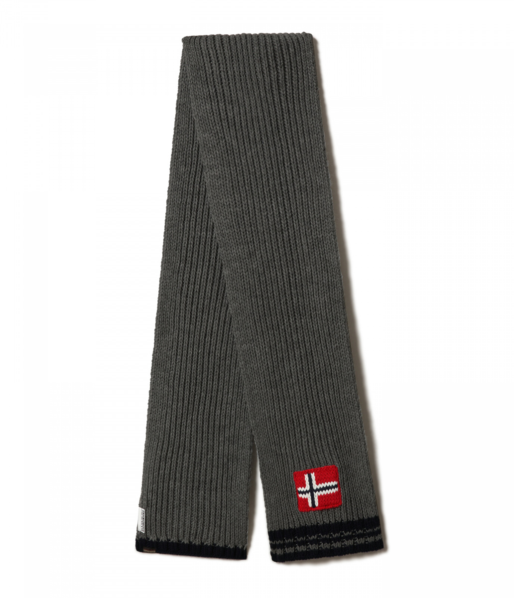 

Шарф мужской Napapijri Foreil dark grey mel, 115х20 см, Foreil