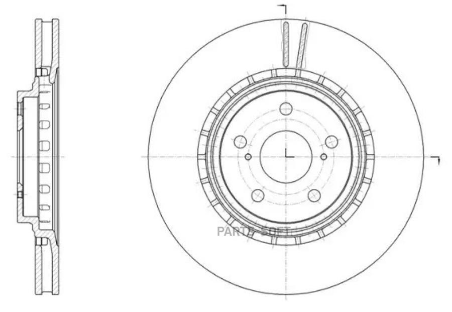 

61540.10_диск тормозной передний Lexus RX, Toyota RAV 4 2.0-3.5i/D-4D 08>