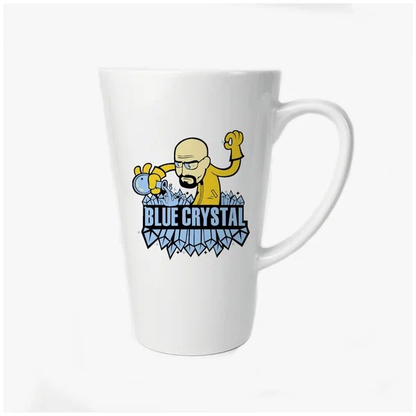 

Большая конусная кружка CoolPodarok Blue crystal