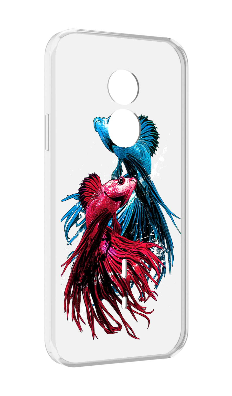 

Чехол MyPads рыбы петушки для Doogee S51, Прозрачный, Tocco