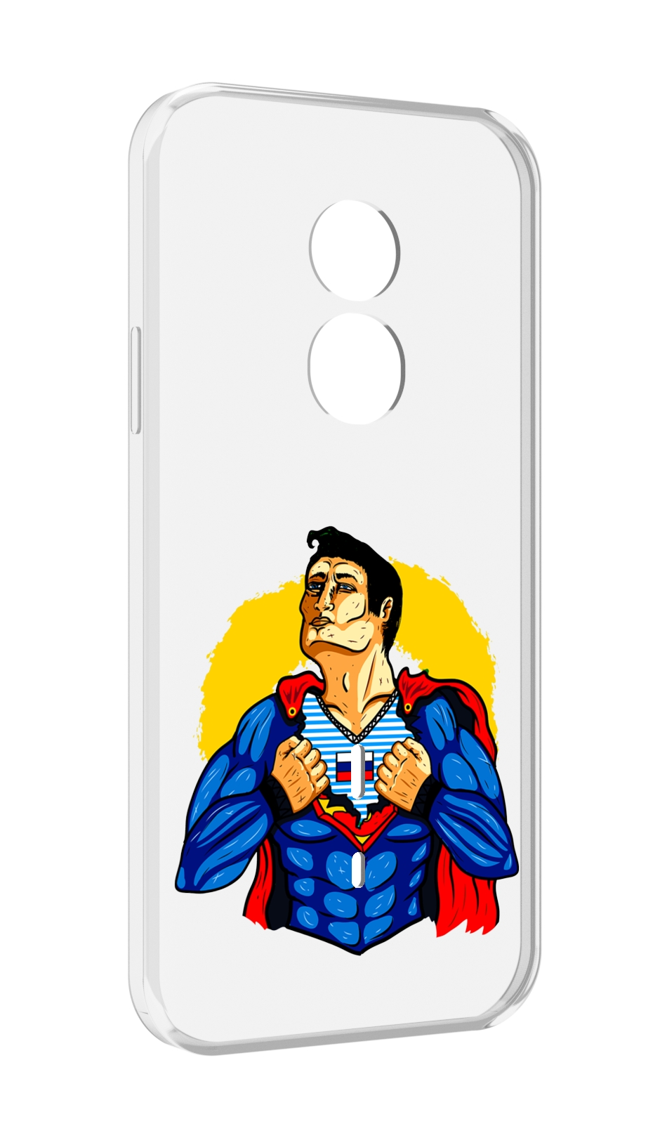 

Чехол MyPads русский супермен для Doogee S51, Прозрачный, Tocco
