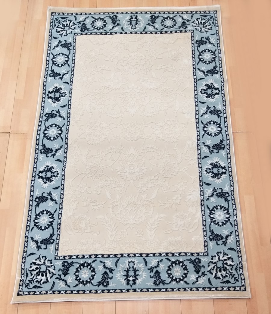 фото Ковер rixos 3866a прямой т.синий/голубой 150x300 sofia rugs