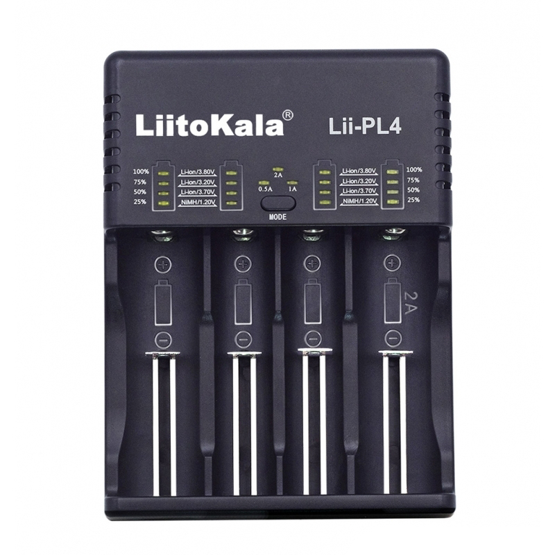 Зарядное устройство LiitoKala Lii-PL4 зарядное устройство для 1 аккумулятора 18650 tank007