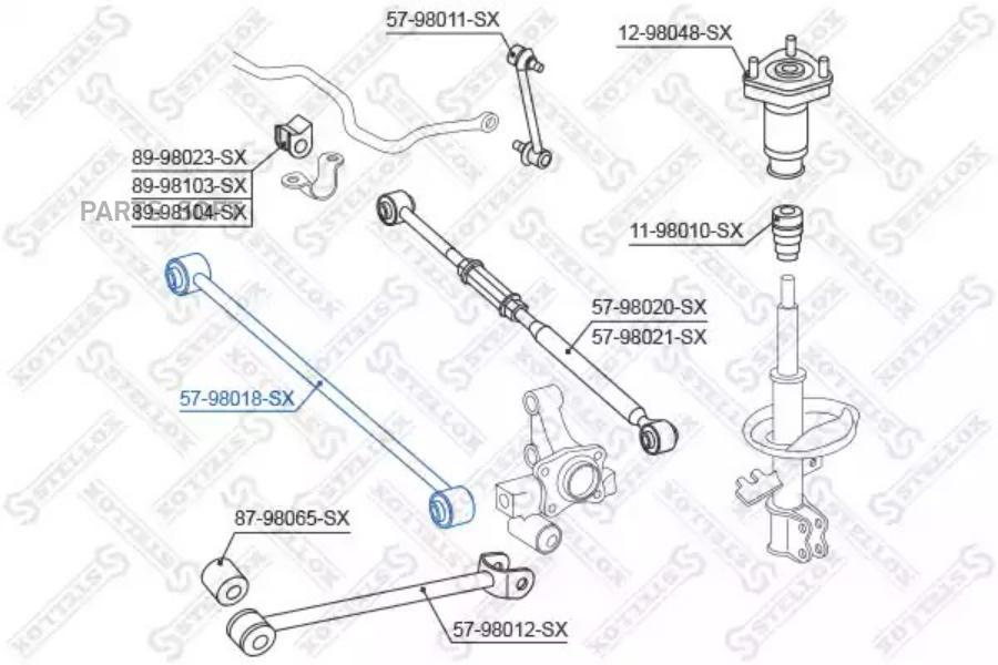 

Рычаг подвески Stellox 5798018SX