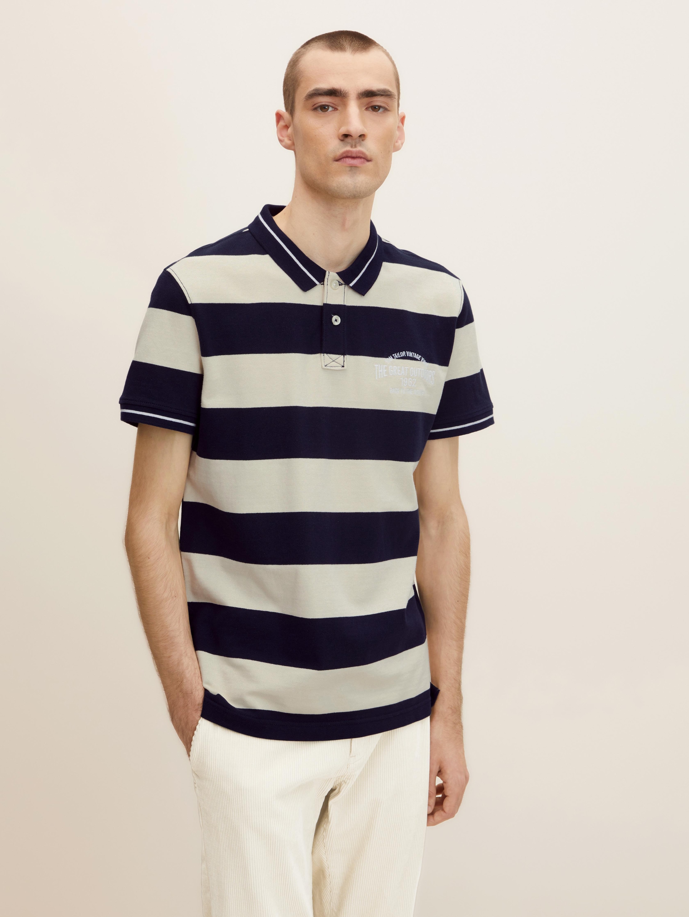 

Футболка-поло мужская TOM TAILOR 1030392 синяя 2XL, 1030392