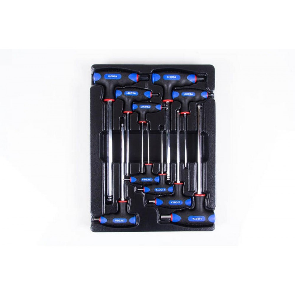 LICOTA ACK382002 Набор ключей Т-образных шестигранных H2 - H12 с пластиковой рукояткой в л